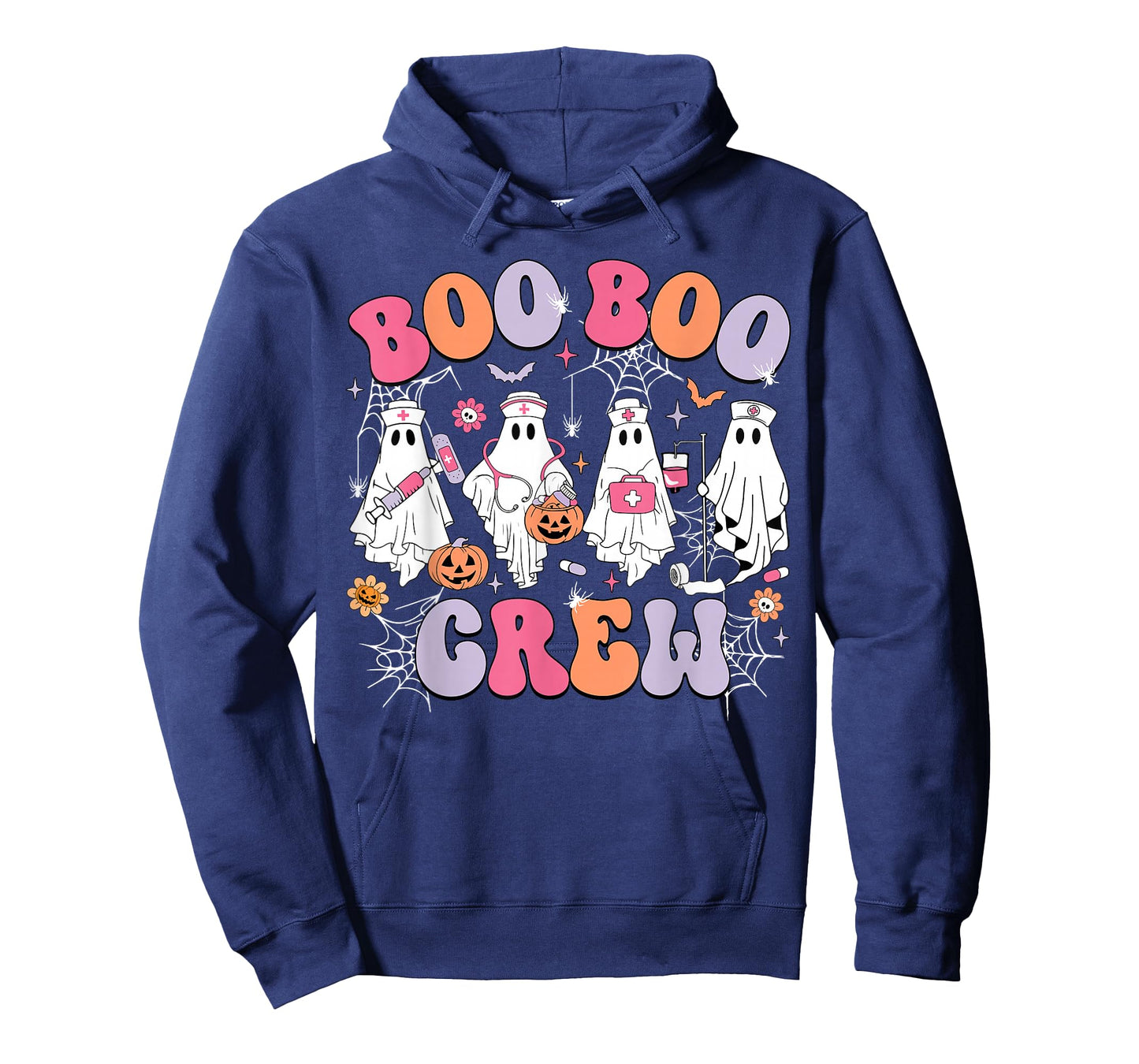 Groovy Boo Boo Crew Nurse Funny Ghost Women Halloween Nurse T-Shirt