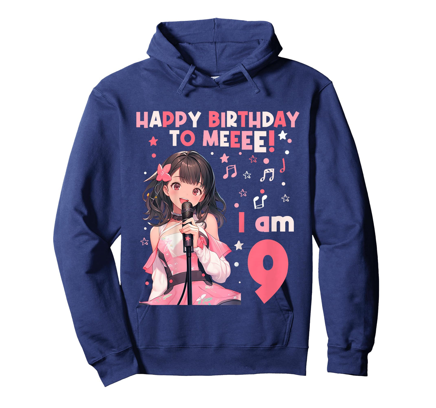 9 years old 9th birthday for Girl Anime 9 Birthday T-Shirt