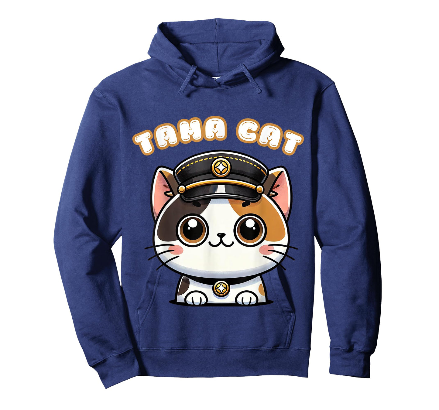 Tama Cat Railway Officer Kawaii Calico Cute Japanese Men Women Girls Kids T-Shirt