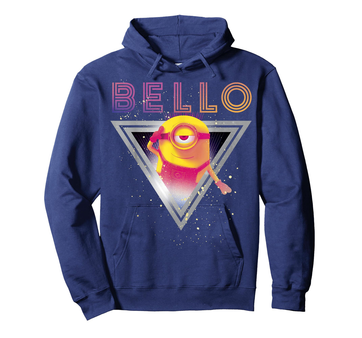 Despicable Me Minions Retro Bello Triangle Graphic T-Shirt T-Shirt