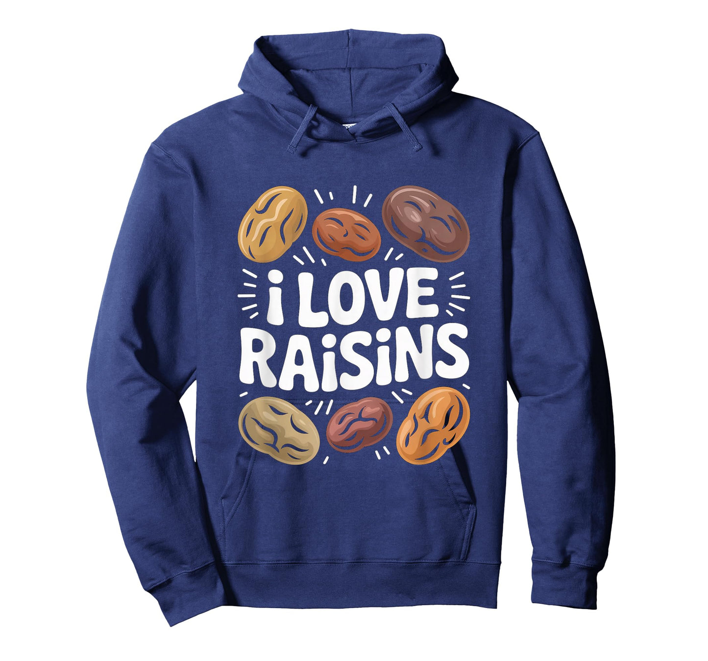 I Love Raisins Funny Snack Lover Bold Design T-Shirt