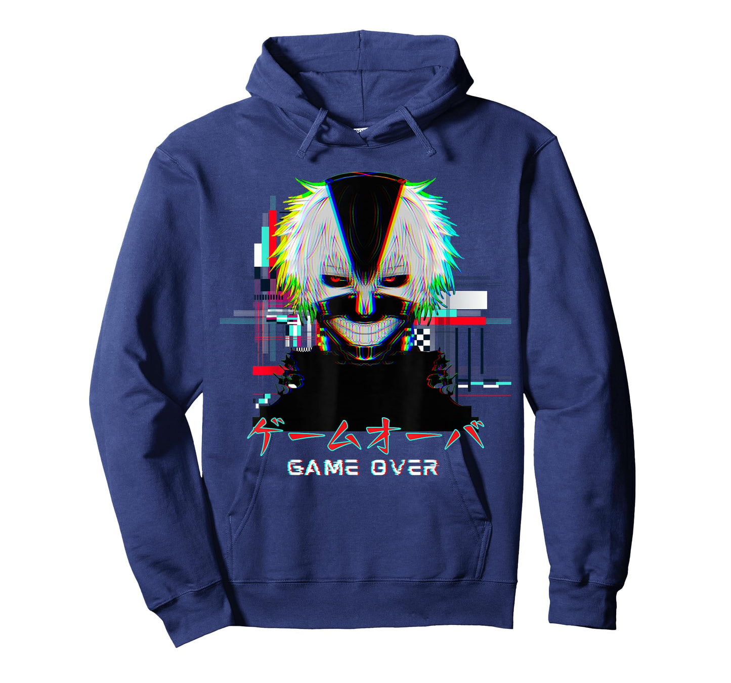 Japanese Vaporwave Anime Boy Game Over Glitch Aesthetic T-Shirt
