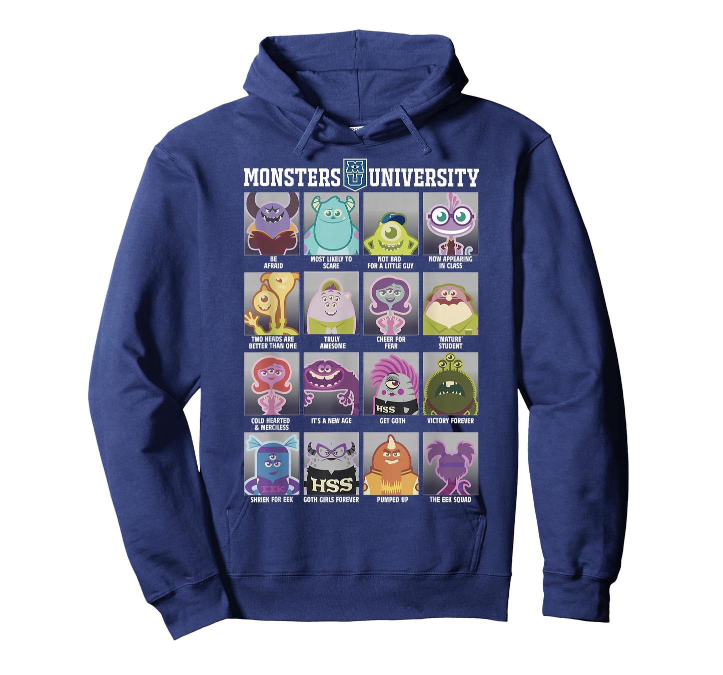 Disney Pixar Monsters University Class Photos Vintage Box Up T-Shirt