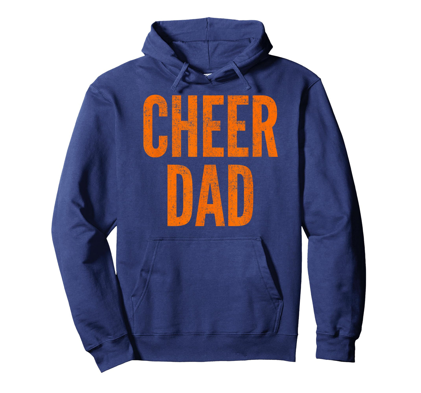 Cheer Dad Orange and Black Cheerleading Matching Parents T-Shirt