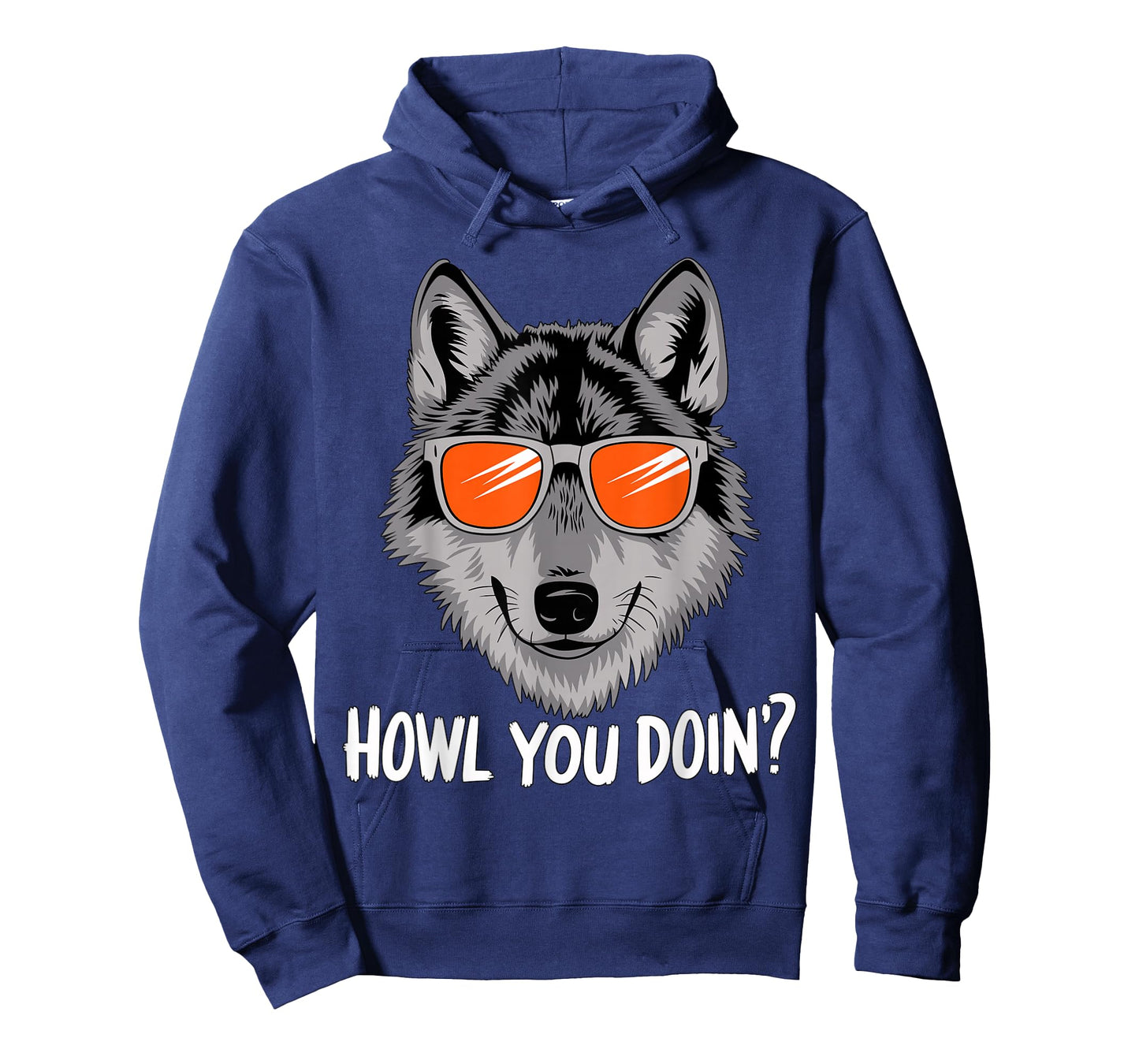 Howl you doin? Wolf with Sunglasses T-Shirt