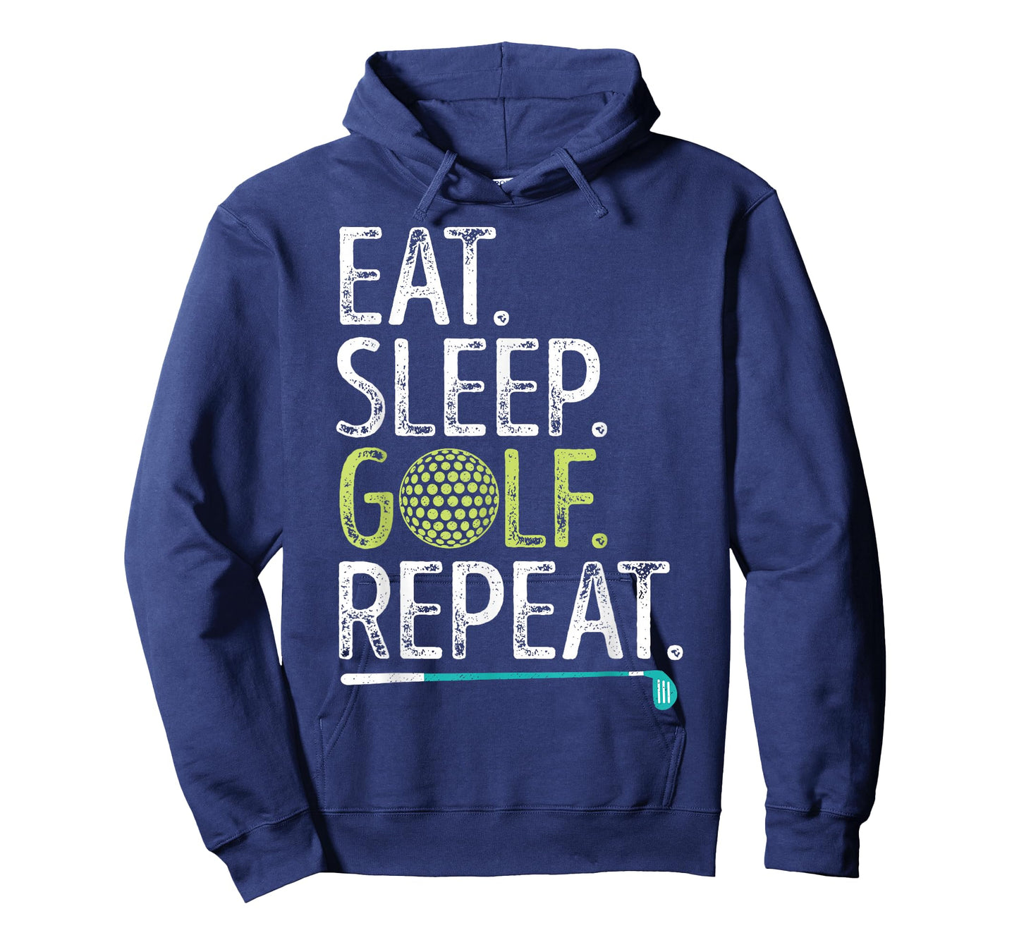 Eat Sleep Golf Repeat Golfing Golfer Funny Men Women Sports T-Shirt