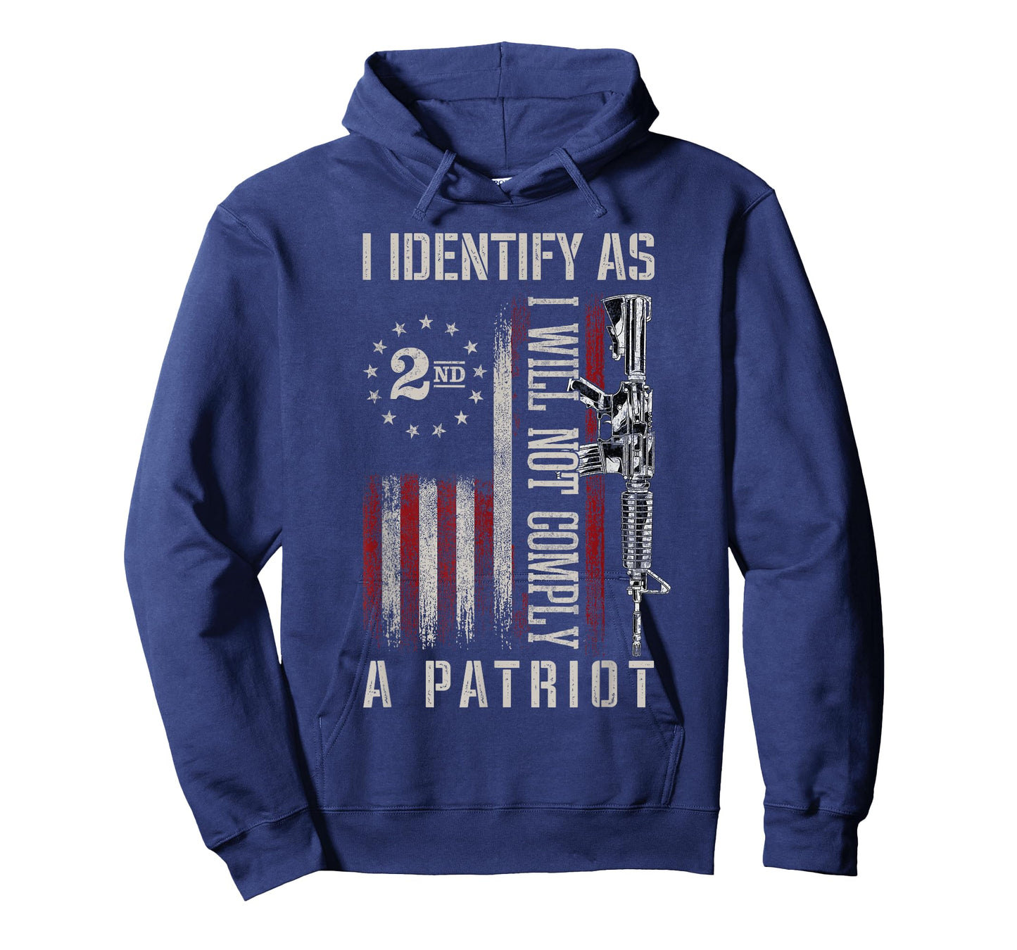 I Identify As A Patriot American Flag Patriots 2nd Amendment T-Shirt