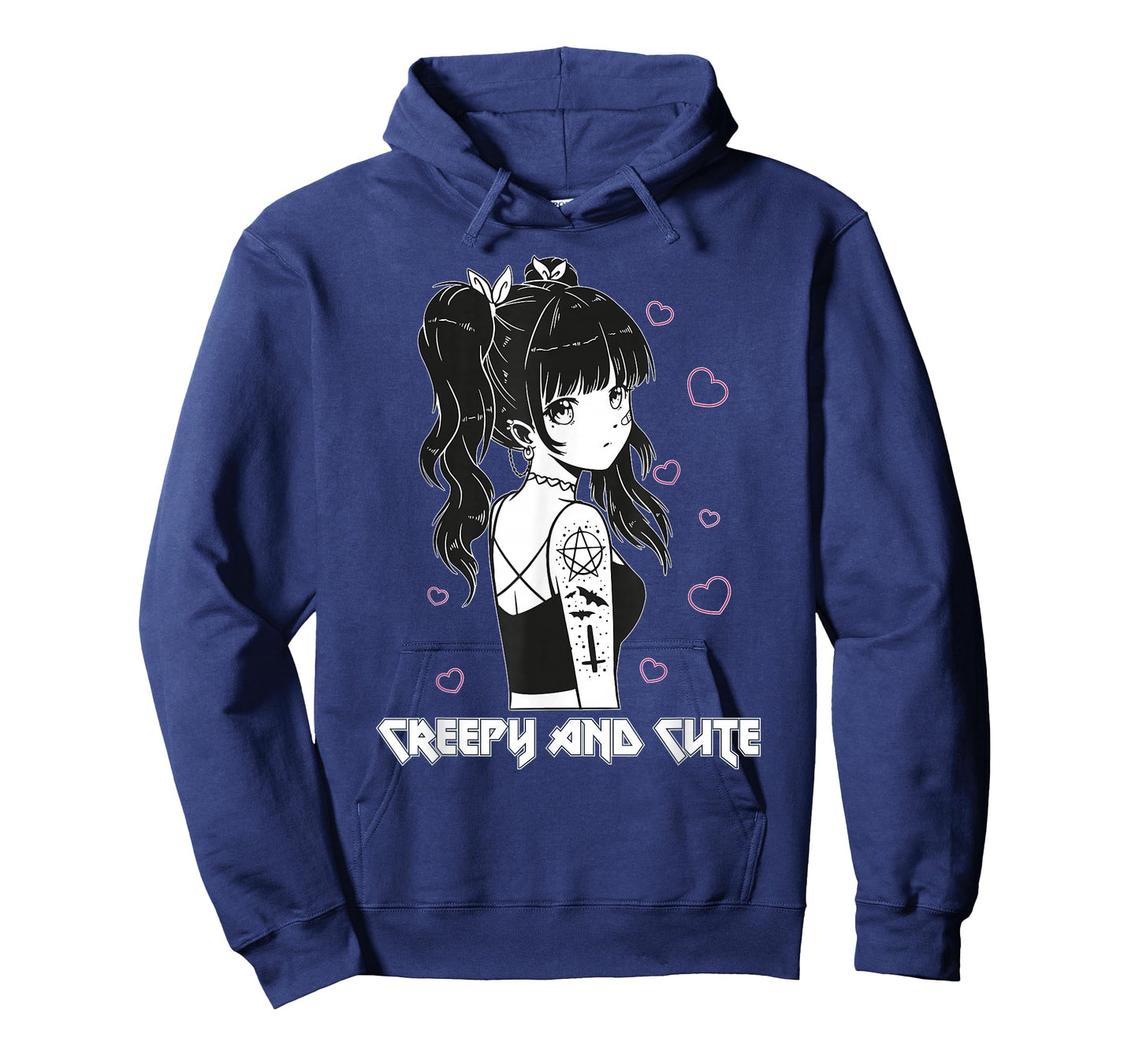 Creepy And Cute Emo Goth Girl Japanese Anime T-Shirt