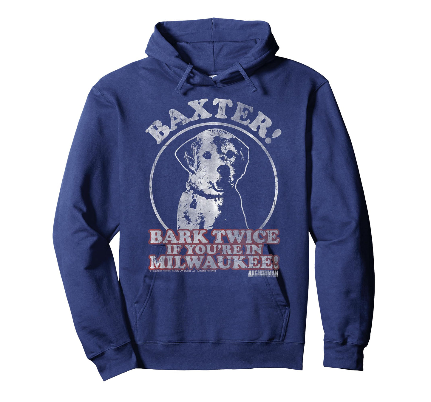 Anchorman Baxter Bark Twice Portrait T-Shirt