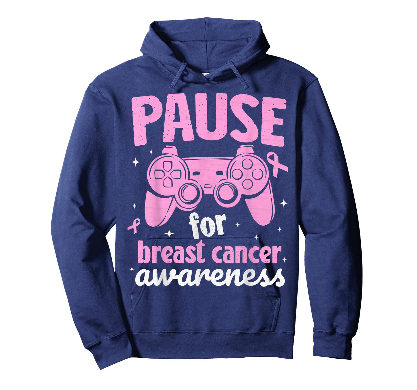Pause For Breast Cancer Awareness Boys Gaming Kids Gamer T-Shirt