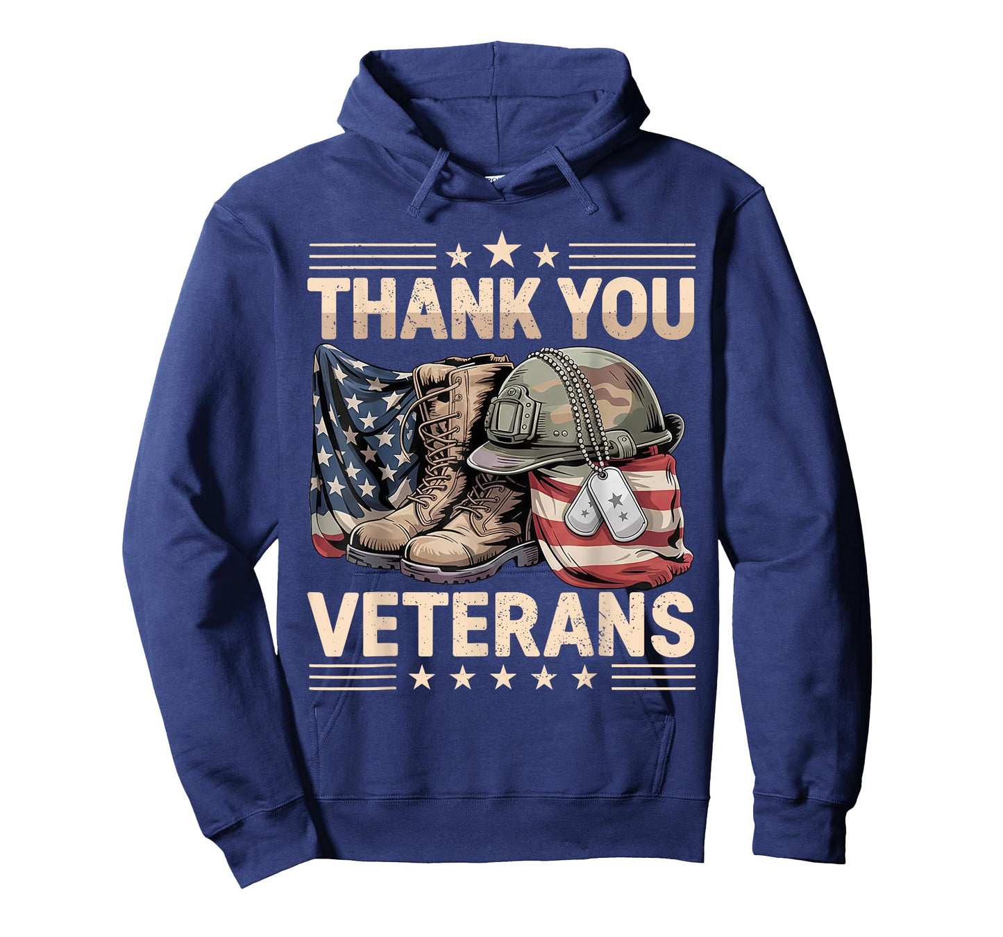 Thank You Veterans Day American Flag Heart Patriotic Hero T-Shirt