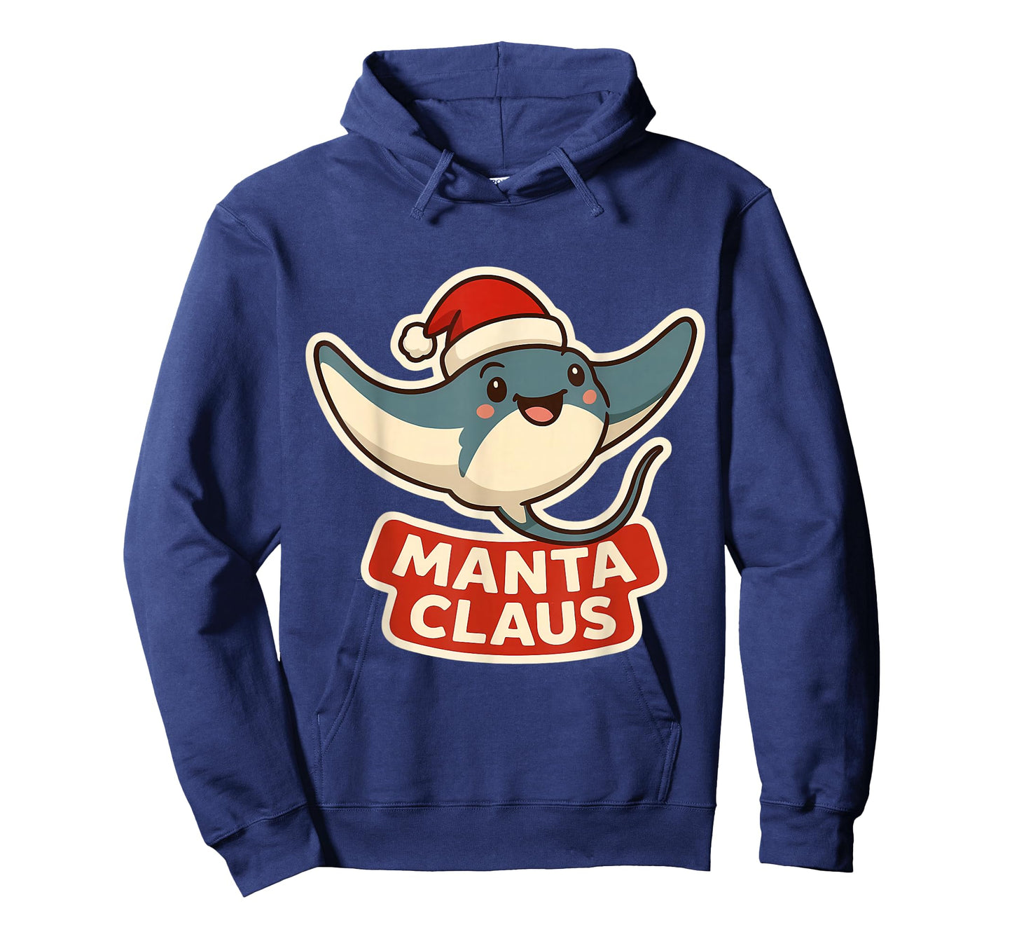 Manta Rey Claus Christmas Santa Funny Pun Marine Biologist T-Shirt