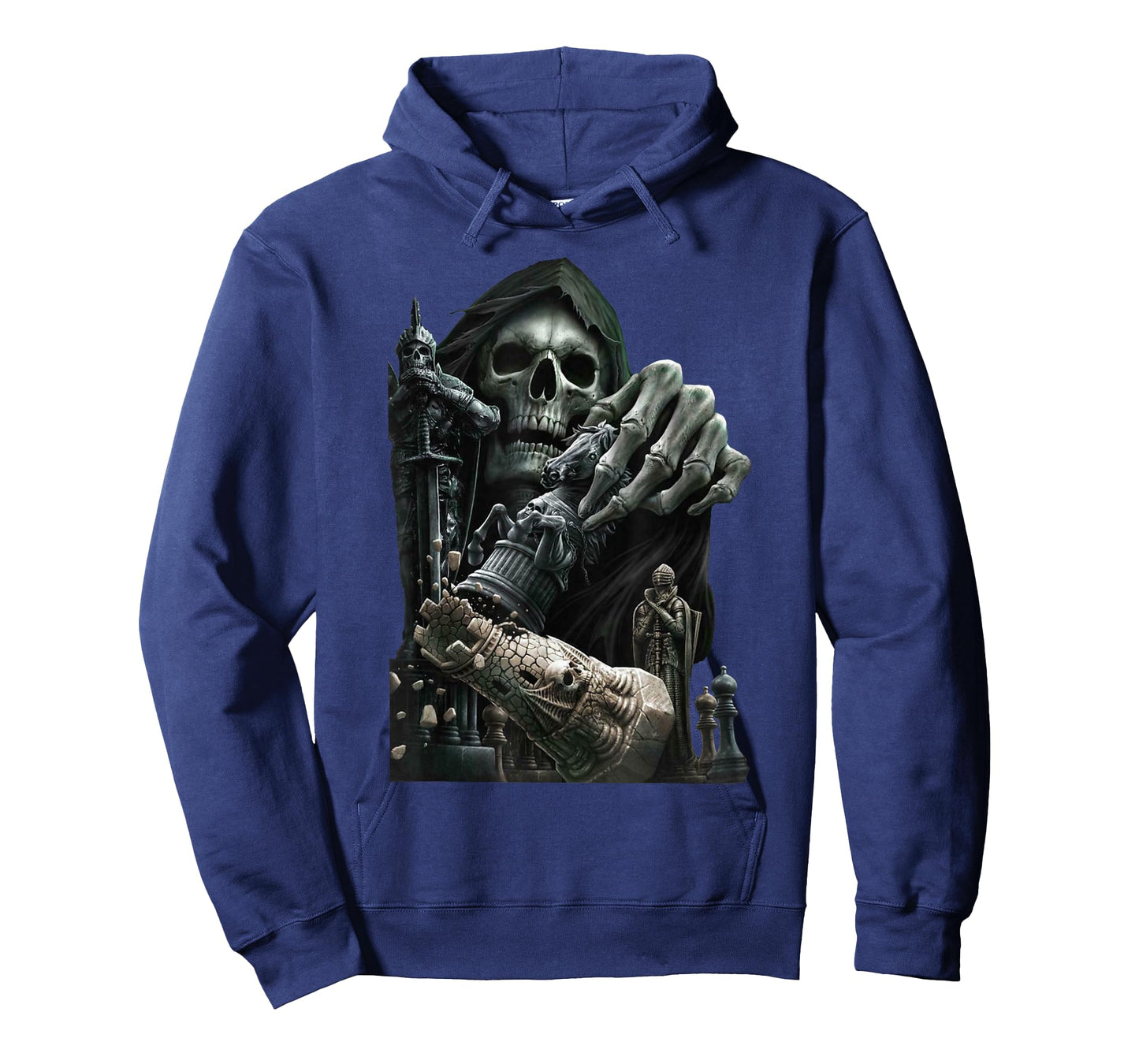 Funny Chess Grim Reaper Skull Cool Gothic Chess Lover Gift T-Shirt