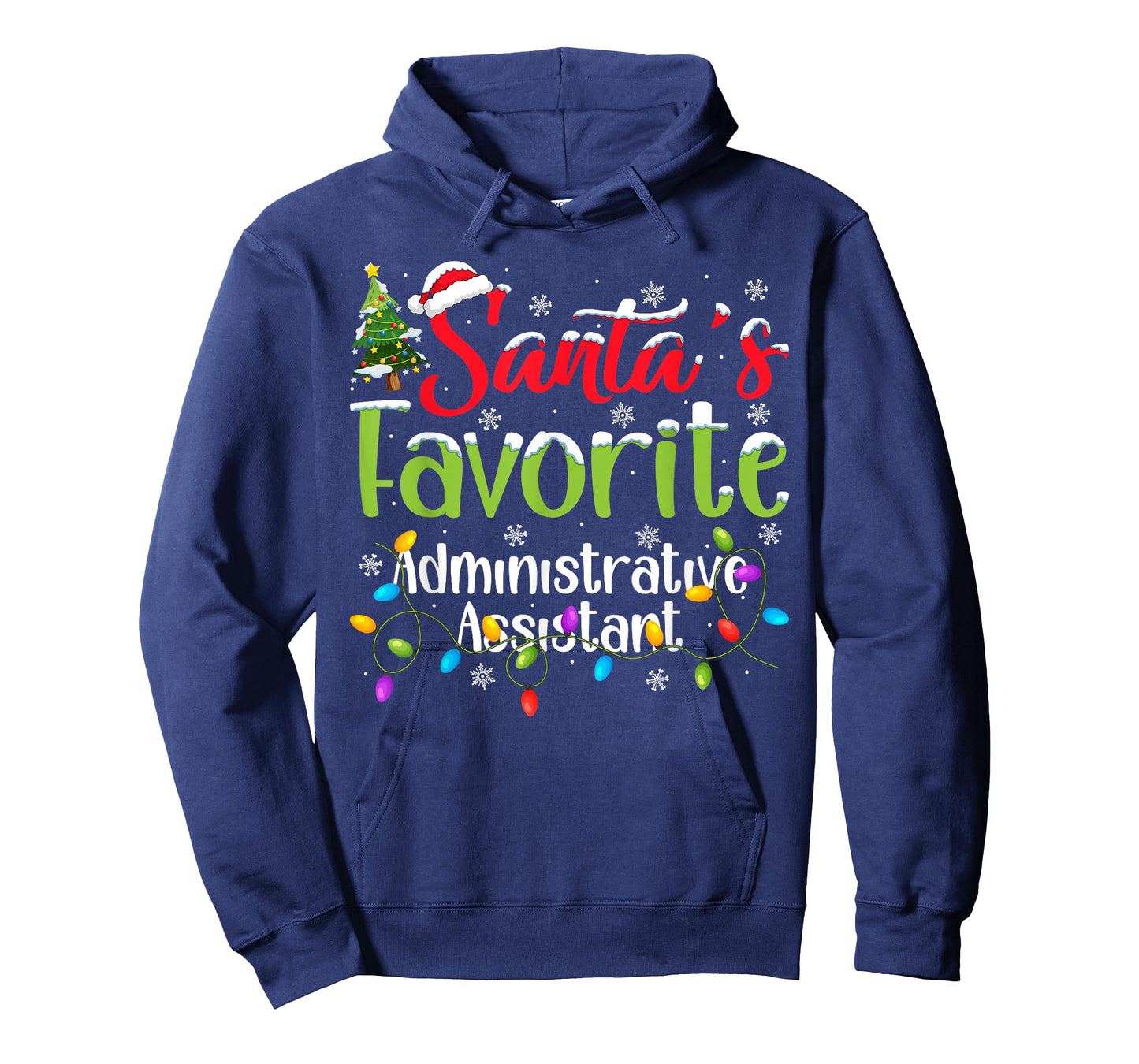 Santa Favorite Administrative Assistant Christmas Light Xmas T-Shirt