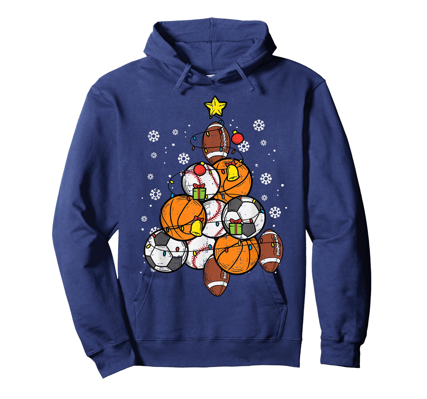 Sport Christmas Tree Football Soccer Baseball Basketball T-Shirt