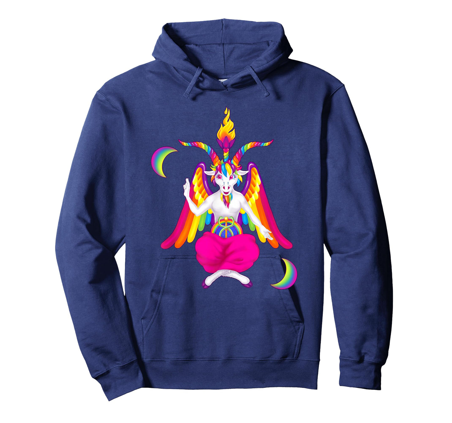 Rainbow 90s Baphomet Ironic Satanic Demon T-Shirt T-Shirt