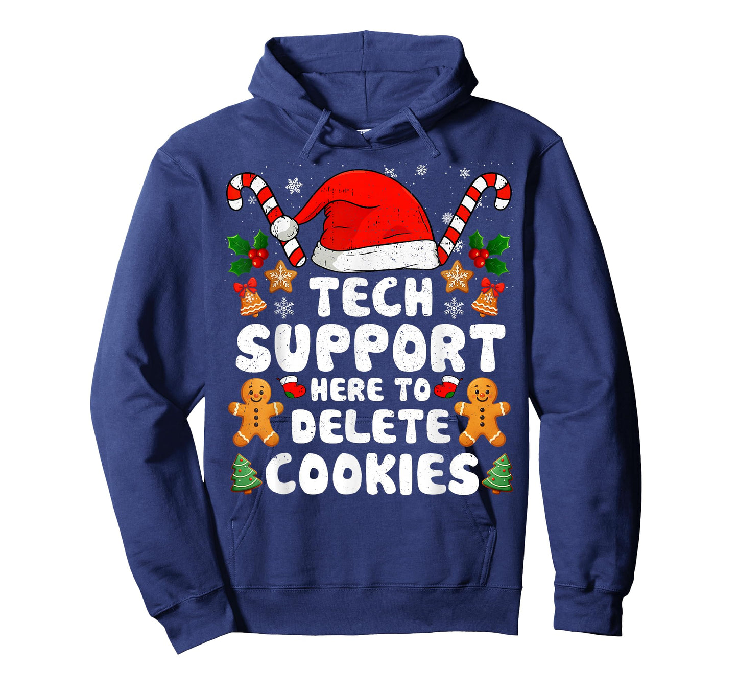 Christmas Tech Support Here to Delete Cookies Xmas Men Women T-Shirt