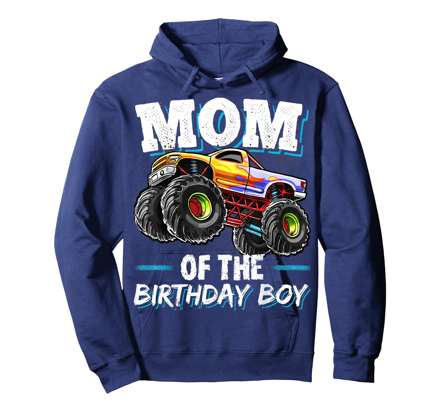 Mom of the Birthday Boy Monster Truck Birthday Novelty Gift T-Shirt