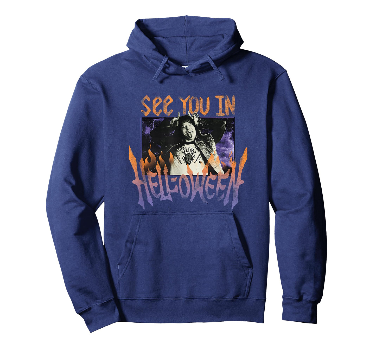 Stranger Things Eddie Munson Hellfire Halloween Flames T-Shirt