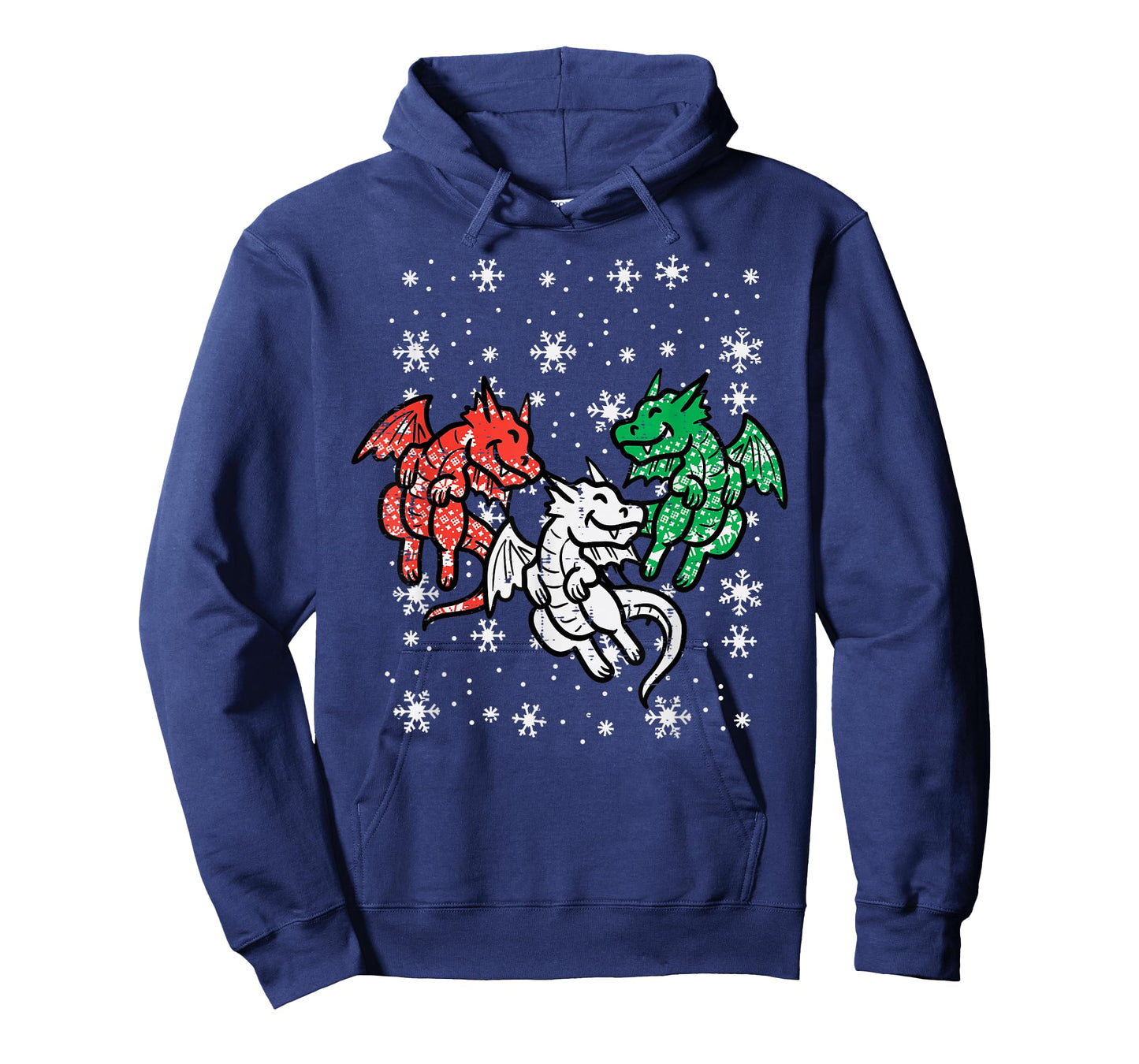 Christmas Dragons Funny Mythical Animal Men Women Kids T-Shirt