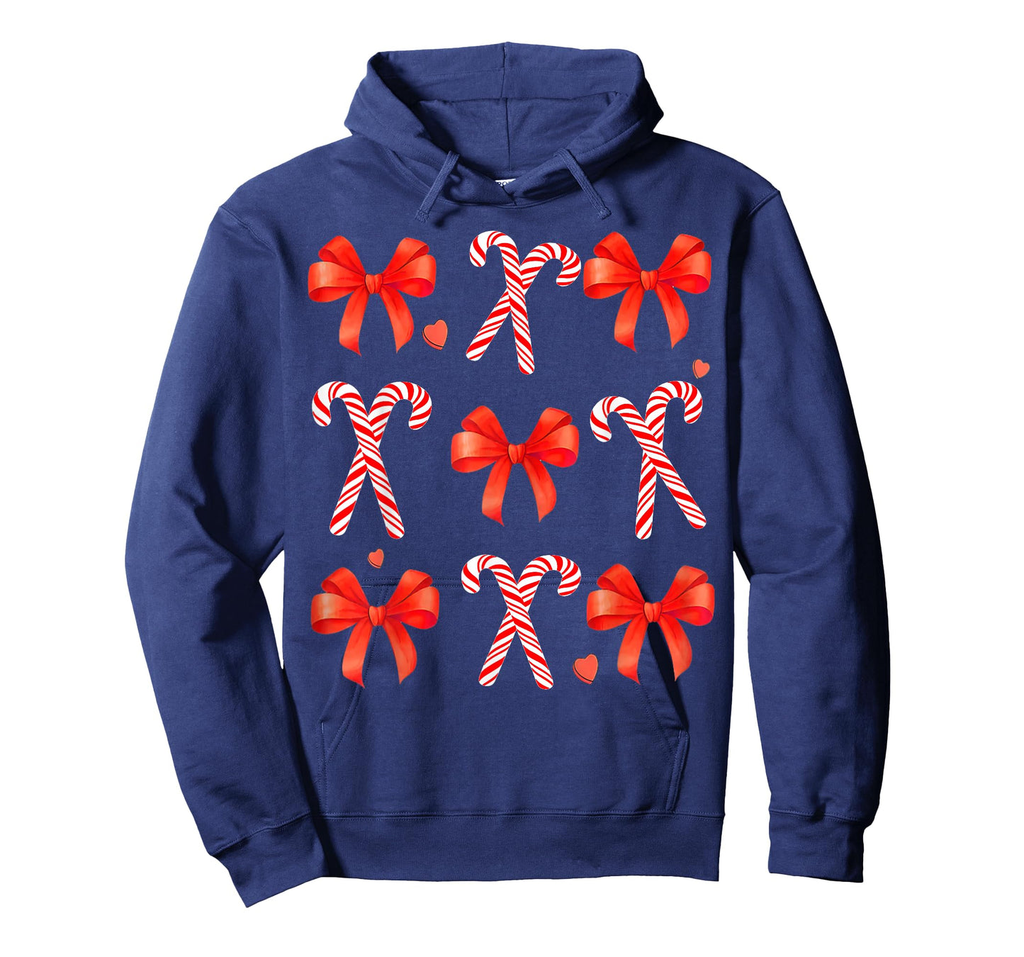 Candy Cane Crew Coquette Bow Christmas Xmas Family Matching T-Shirt