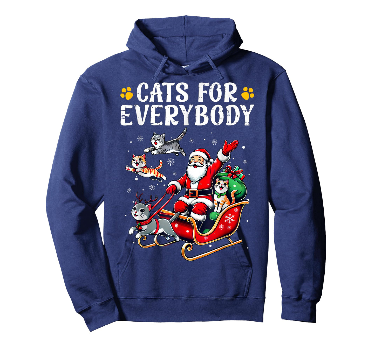 Cats for Everybody Christmas Cat Funny Xmas Men Women Santa T-Shirt