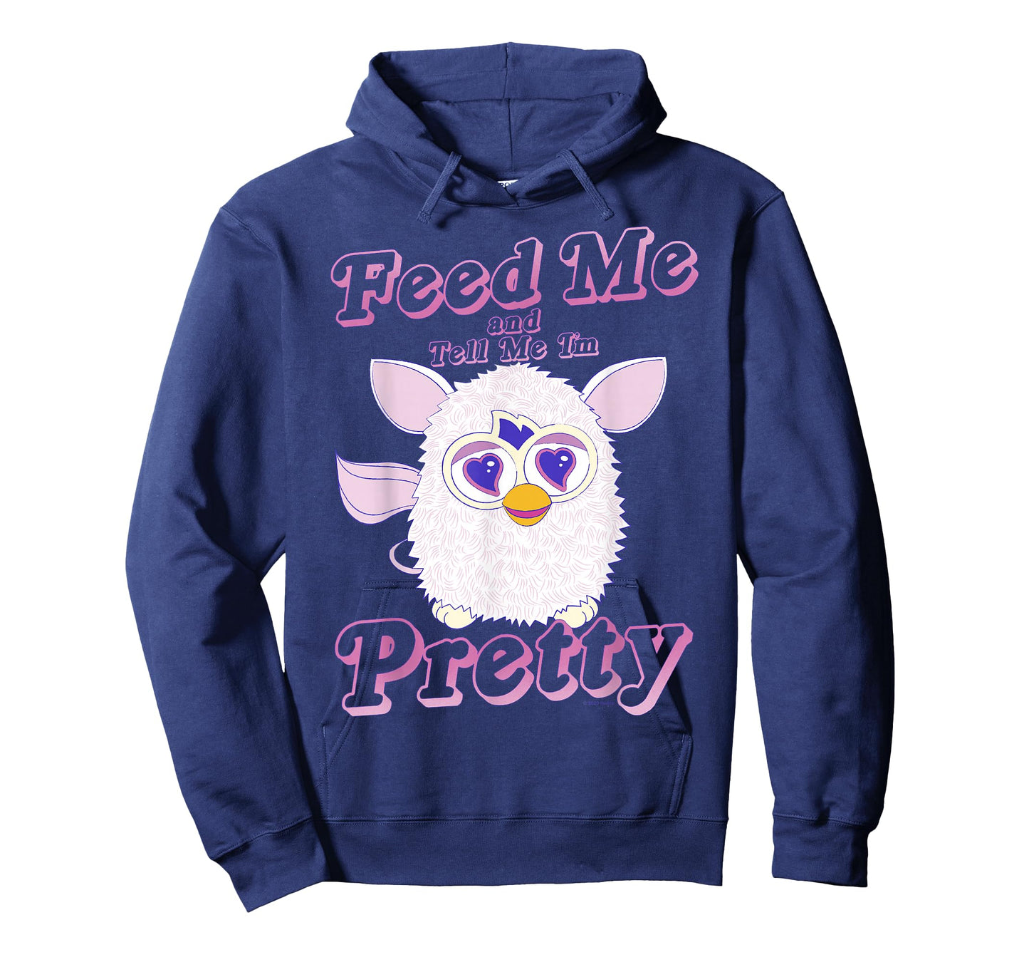 Furby Feed Me And Tell Me I'm Pretty Cute Logo Portrait T-Shirt