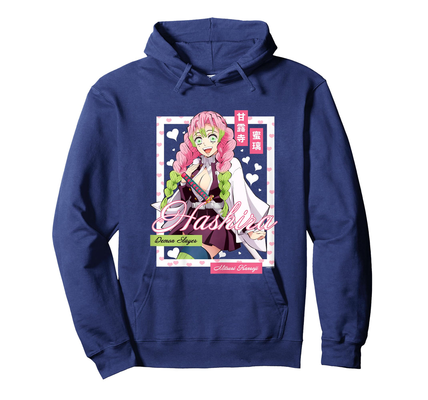Demon Slayer: Kimetsu no Yaiba Mitsuri Kanroji Pink Heart T-Shirt