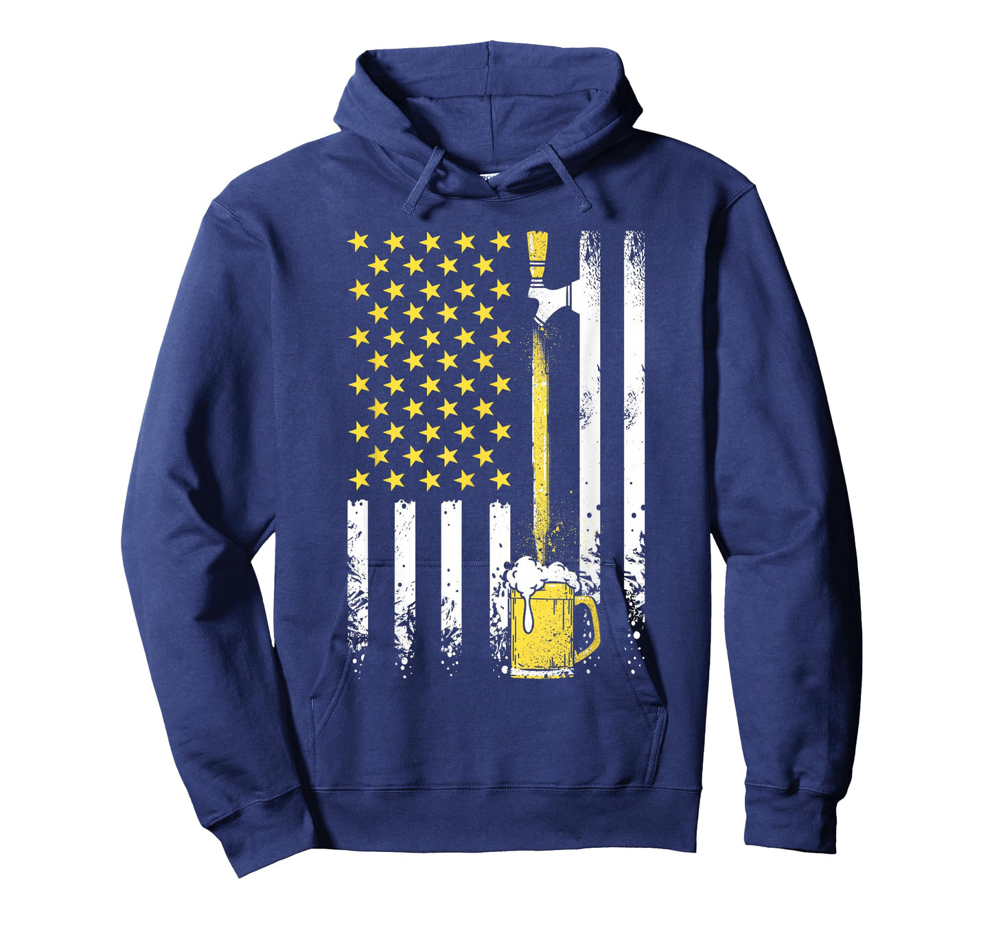 USA American Flag Vintage Craft Beer Brewery 4th of July Men T-Shirt