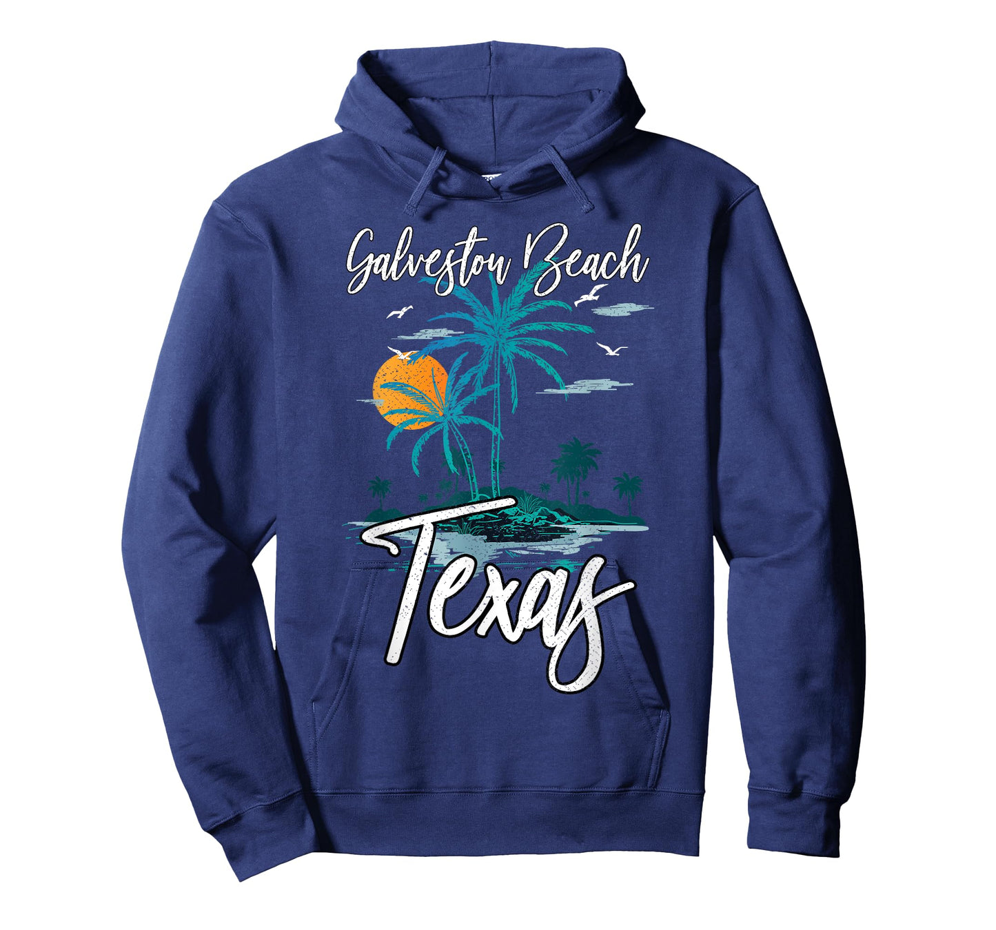 Family Vacation Retro Sunset Texas Galveston Beach Men Women Kids T-Shirt