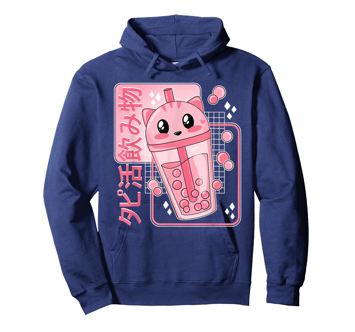 Kawaii Boba Tea Cat Bubble Tea Japanese Anime Women Girls T-Shirt
