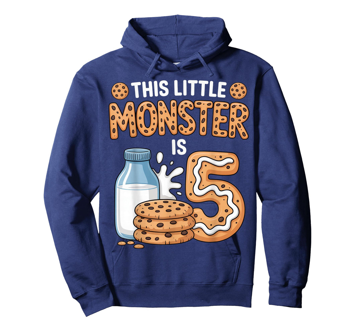 This Little Monster is 5 Cookie Birthday for Kids Party T-Shirt