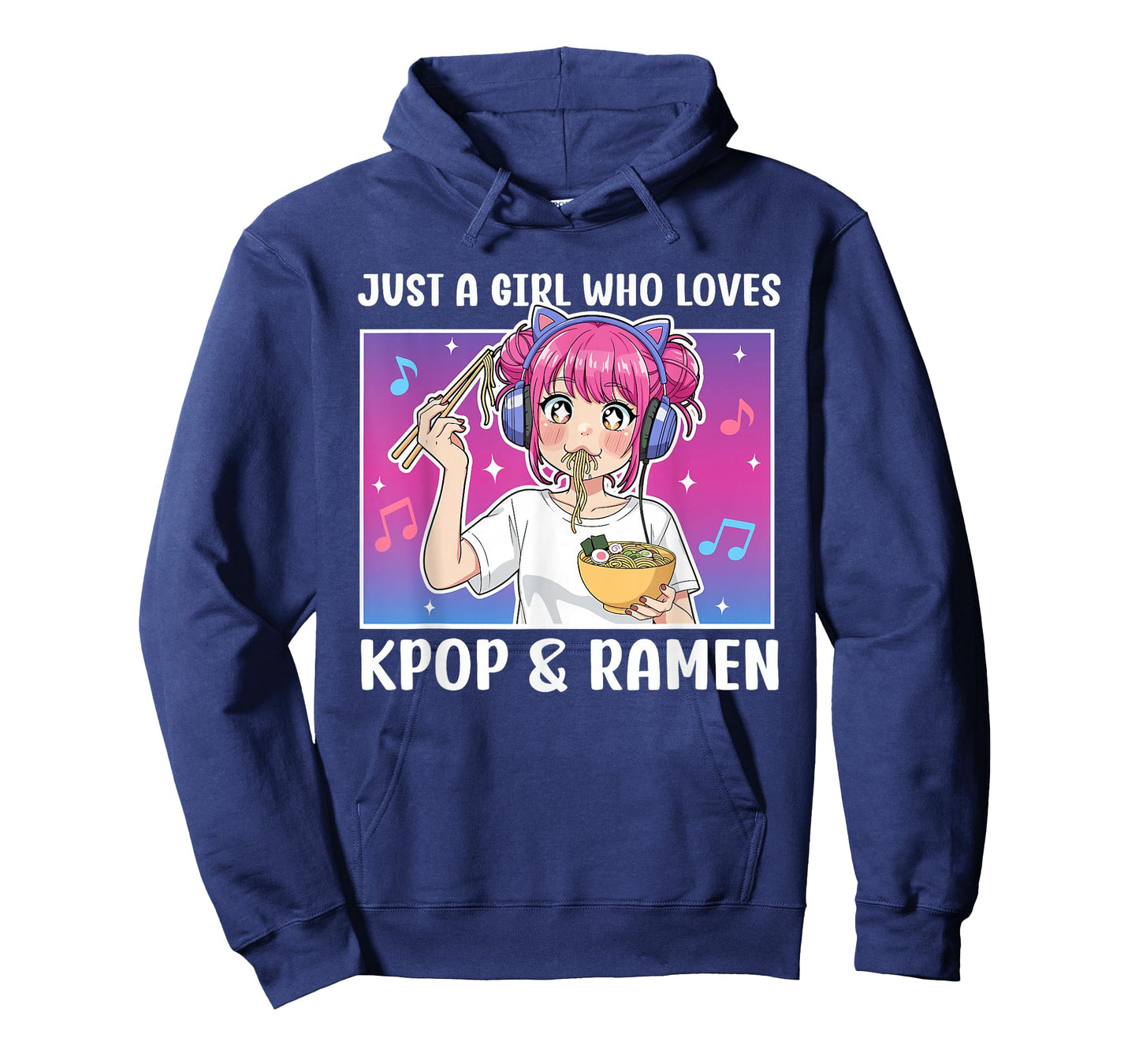 Just A Girl Who Loves Ramen and K-pop Funny Kpop Lover T-Shirt