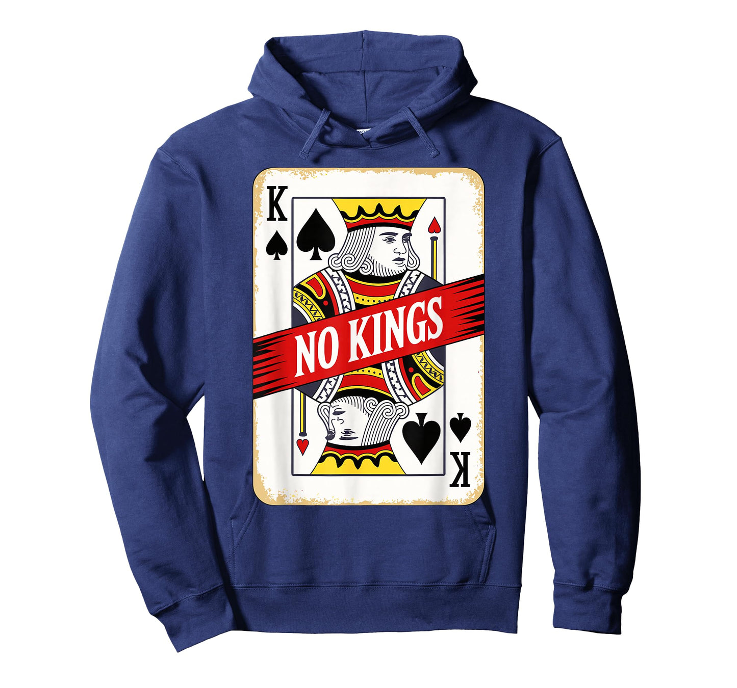 No Kings Playing Card Statement Design T-Shirt