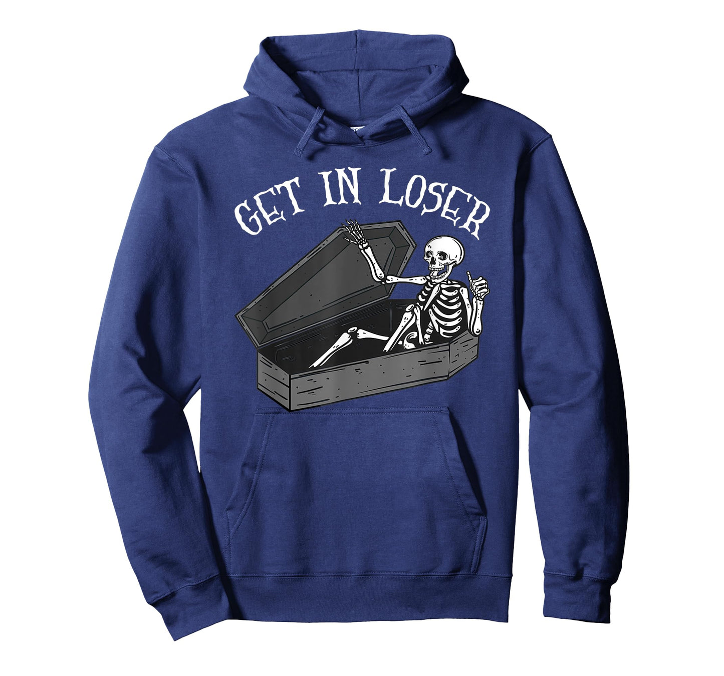 Get In Loser Skeleton In Coffin Halloween Funny Men & Women T-Shirt