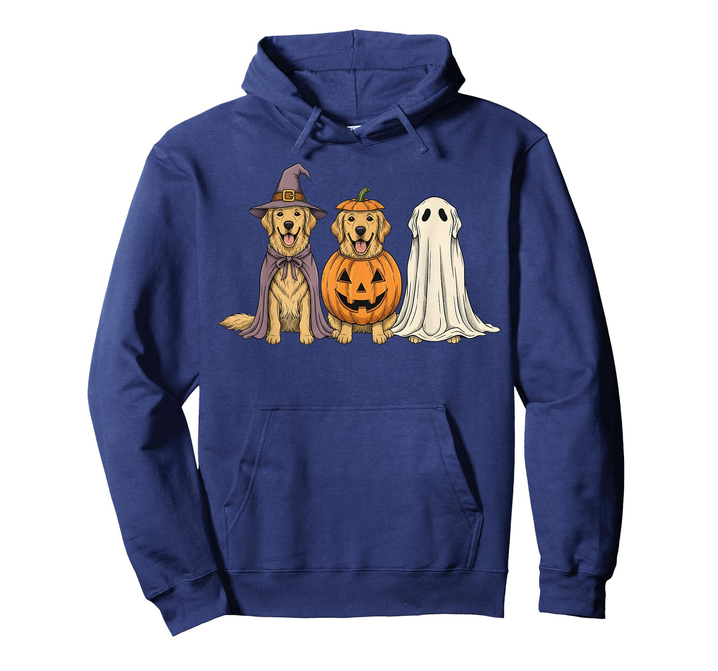 Spooky Ghost Golden Retriever Pumpkin Halloween Dog Lover T-Shirt