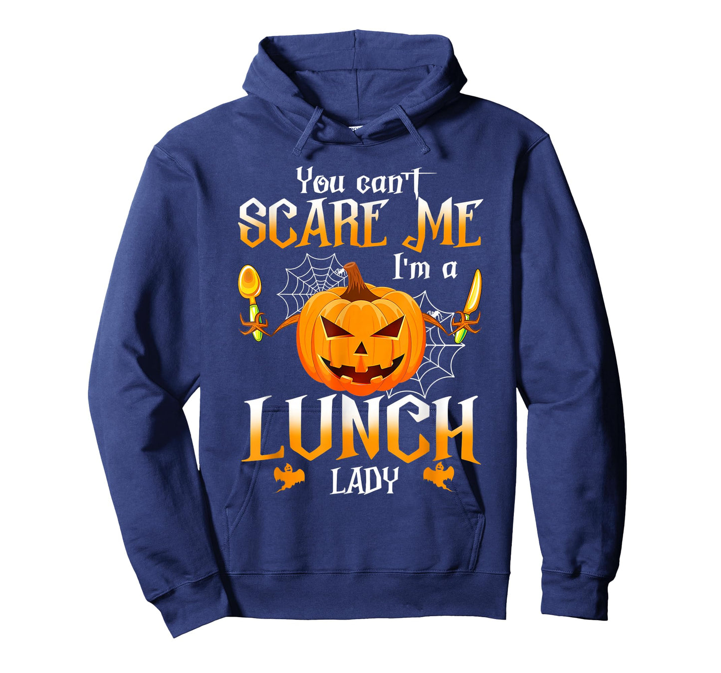 You Can't Scare Me I'm A School Lunch Lady Halloween Ghost T-Shirt