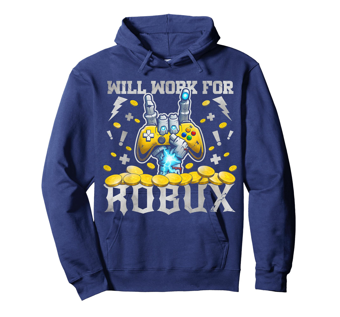 Will work for ROBUX Funny Gaming Blockchain Token Saying T-Shirt