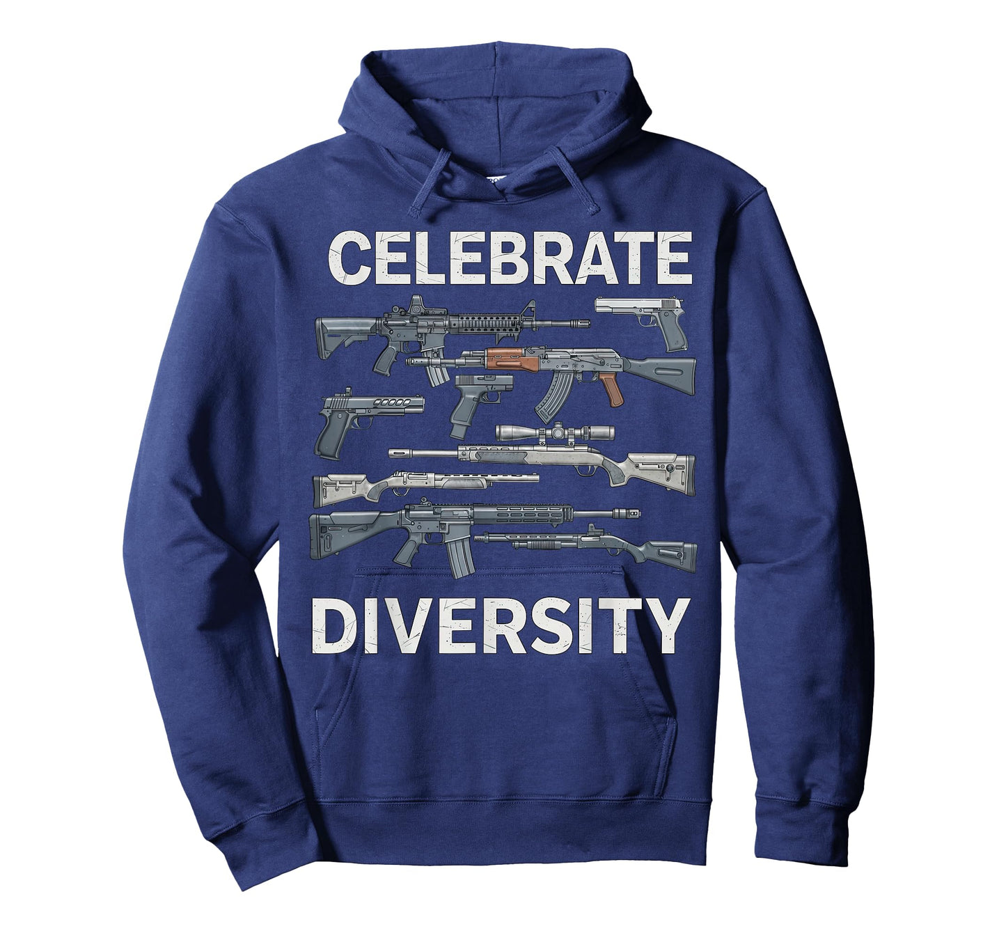 Celebrate Diversity Graphic Guns Second Amendment Tee T-Shirt