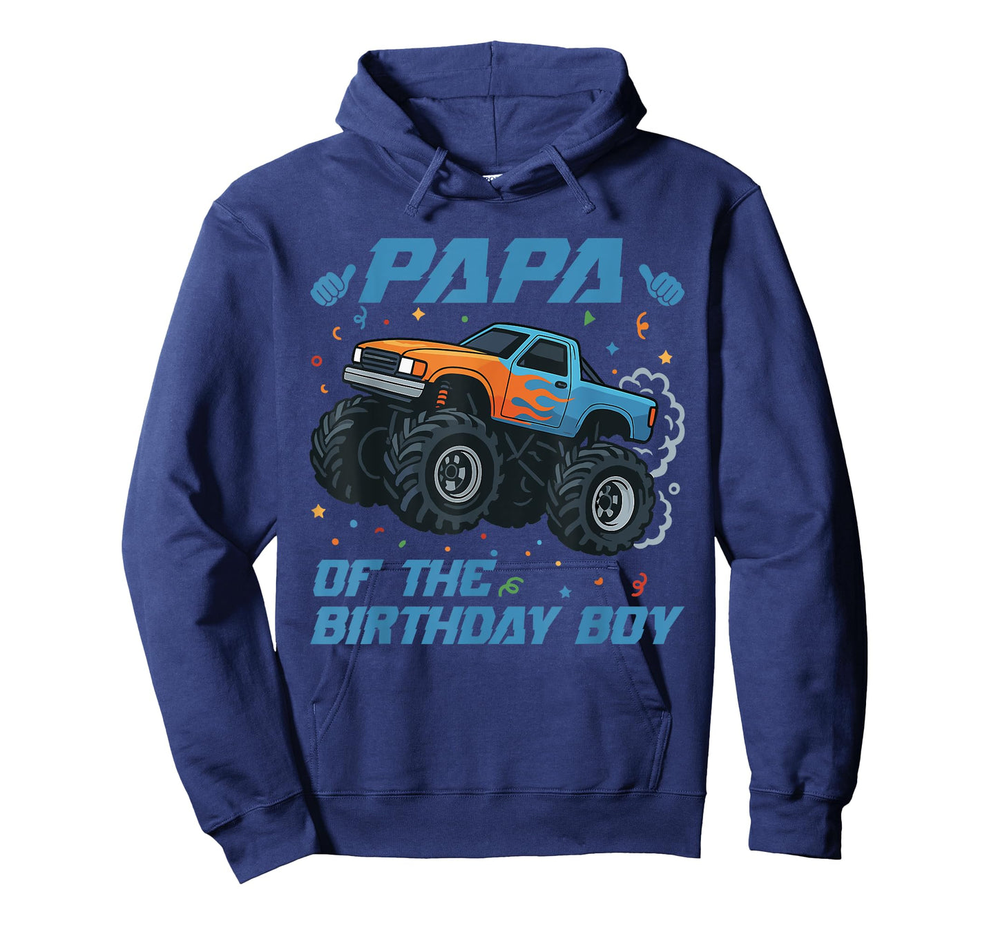 Papa of The Birthday Boy Monster Truck Birthday T-Shirt