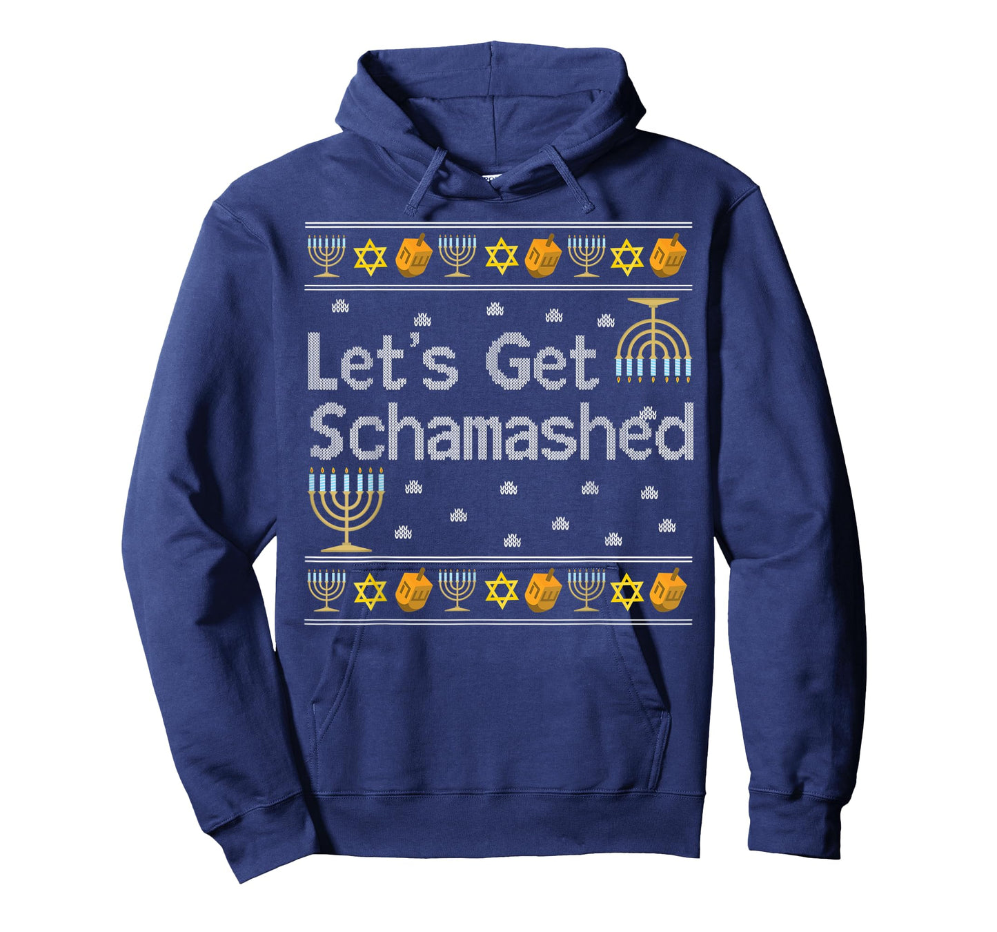 Let's Get Schamashed Hanukkah Drink Wine Jewish Jew Fun Gift T-Shirt
