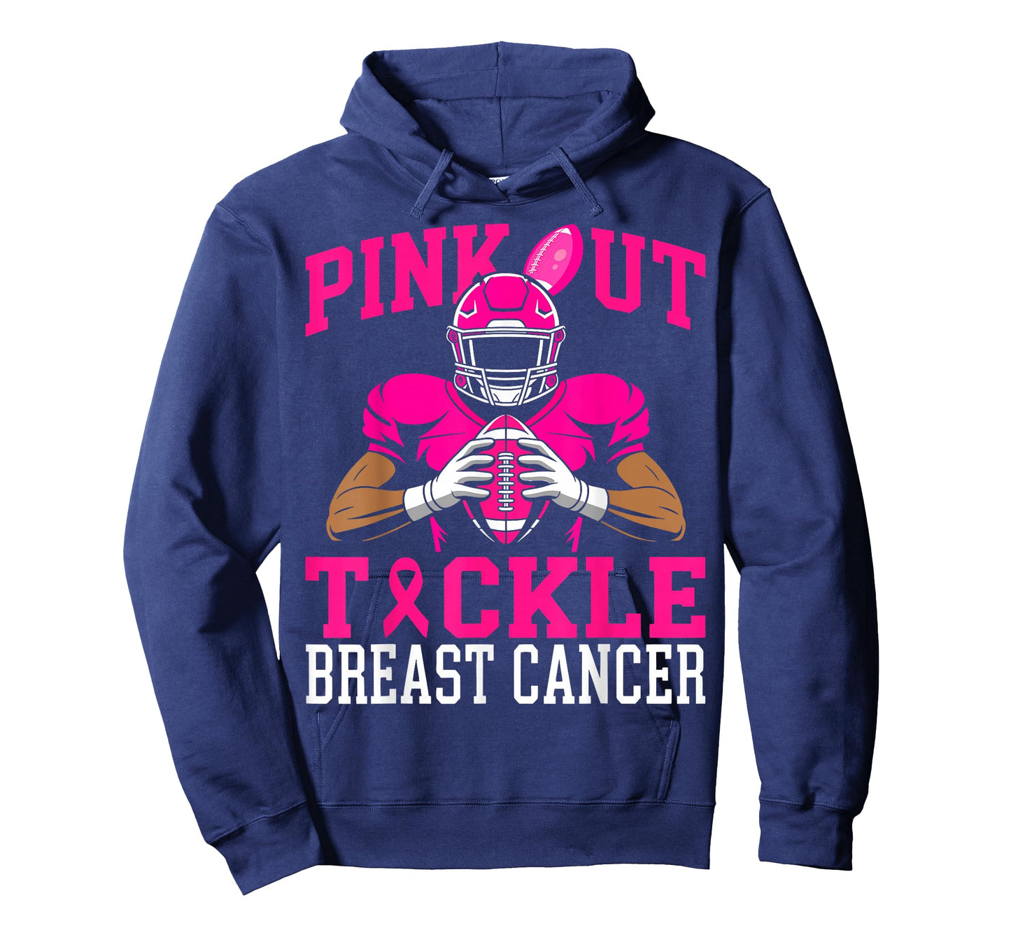 Football Pink Out Tackle Breast Cancer Awareness Women T-Shirt