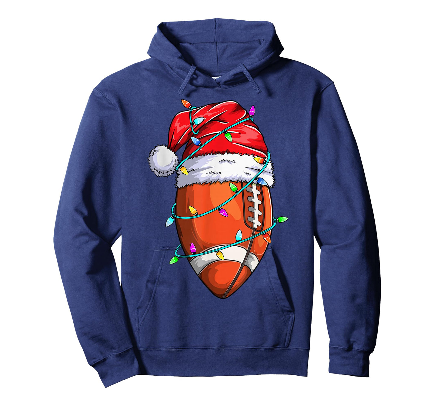 Santa Sports Design For Men Boys Christmas Football Player T-Shirt