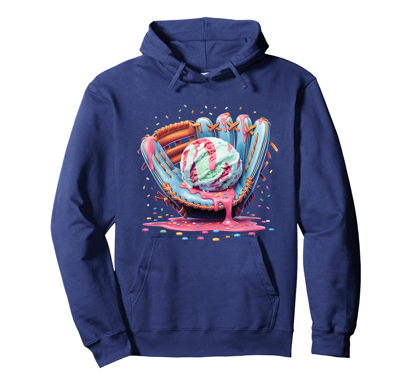 Baseball Ice Cream Drip Shirt Youth Respect The Drip T-Shirt