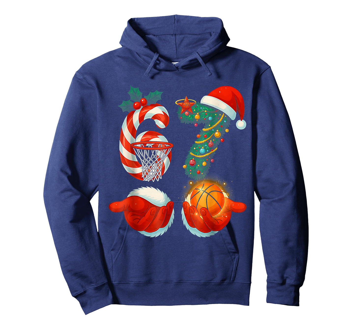 67 Basketball Santa Six Seven Meme Christmas Sport Mens Boys T-Shirt