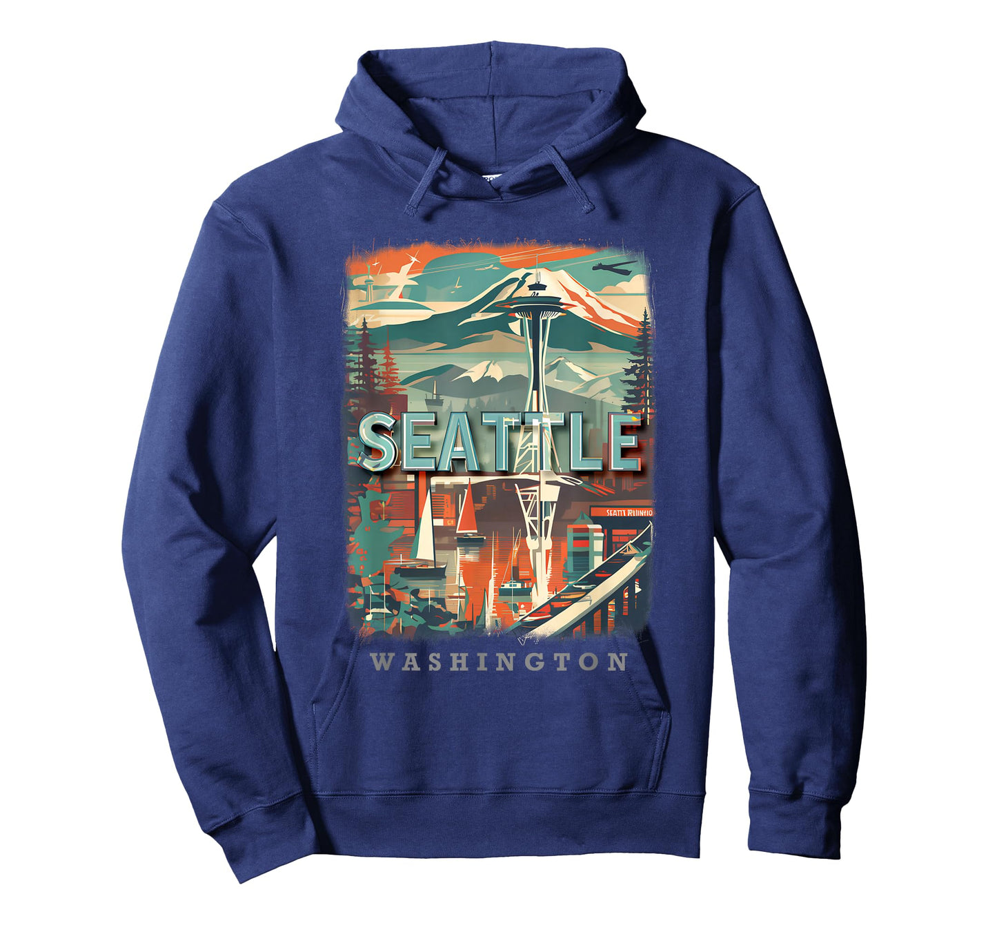 Seattle Washington WA Emerald City Skyline SD270 T-Shirt