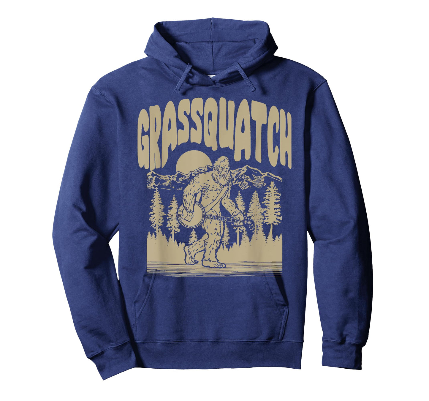 Grassquatch! Funny Bigfoot Banjo Bluegrass Sasquatch Outdoor T-Shirt