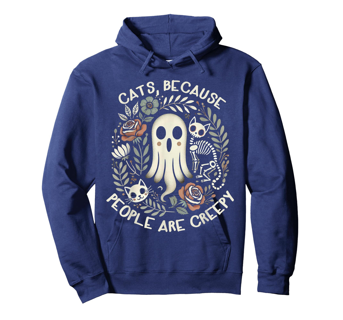 Retro Cats Because People Are Creepy Shirt Halloween T-Shirt