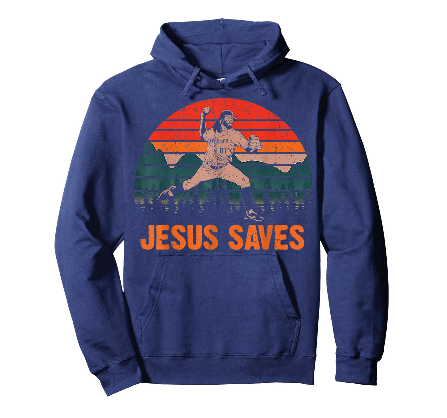 Vintage Jesus Saves Baseball Pitcher Retro 80s T-Shirt