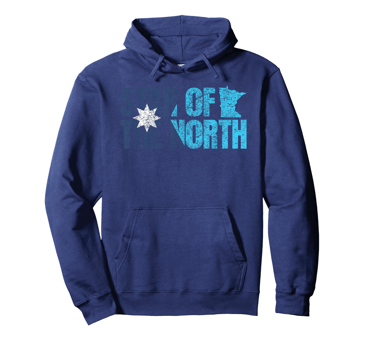 New Minnesota State Flag MN Star of the North Map Distressed T-Shirt